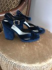 Blue velvet sandals sz 11 — photo 4