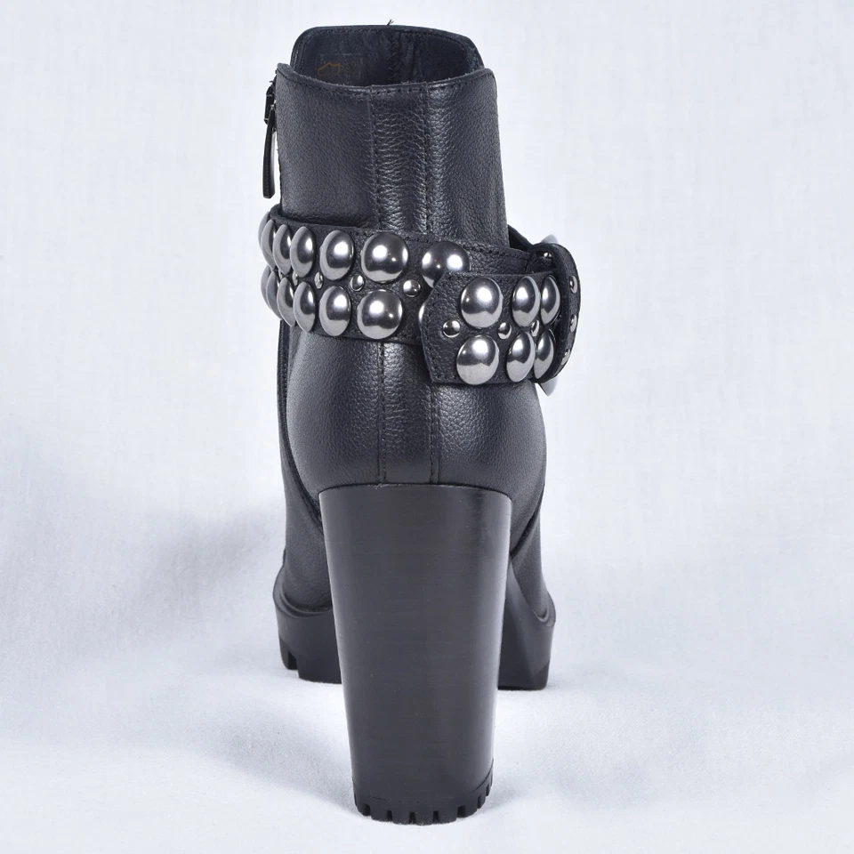 PEPEROSA  DAMEN STIEFEL STIEFELETTEN  BOOTS SCHWARZ LEDER NEU 37 39 - Bild 4 von 4