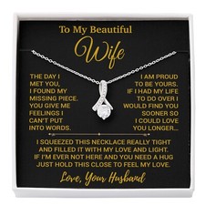 To My Wife Necklace, Christmas Gifts For Women, Anniversary Gift For Wife