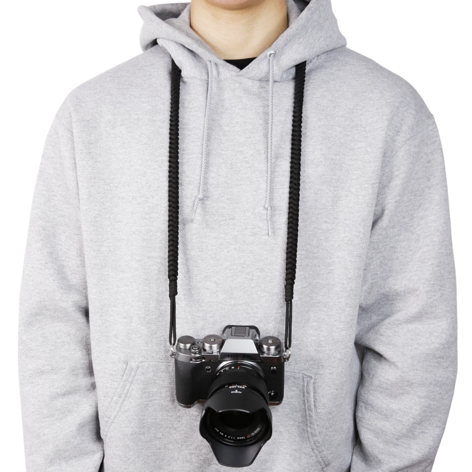 Foto&Tech Adjustable Braided Camera Neck Strap Quick Release with Lug Rings - Image 3 of 4