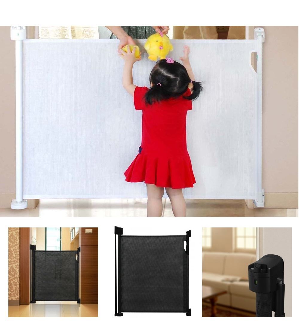 Safetots Foldaway Safety Gate Wide Concertina Baby Gate Grey 60125.5cm