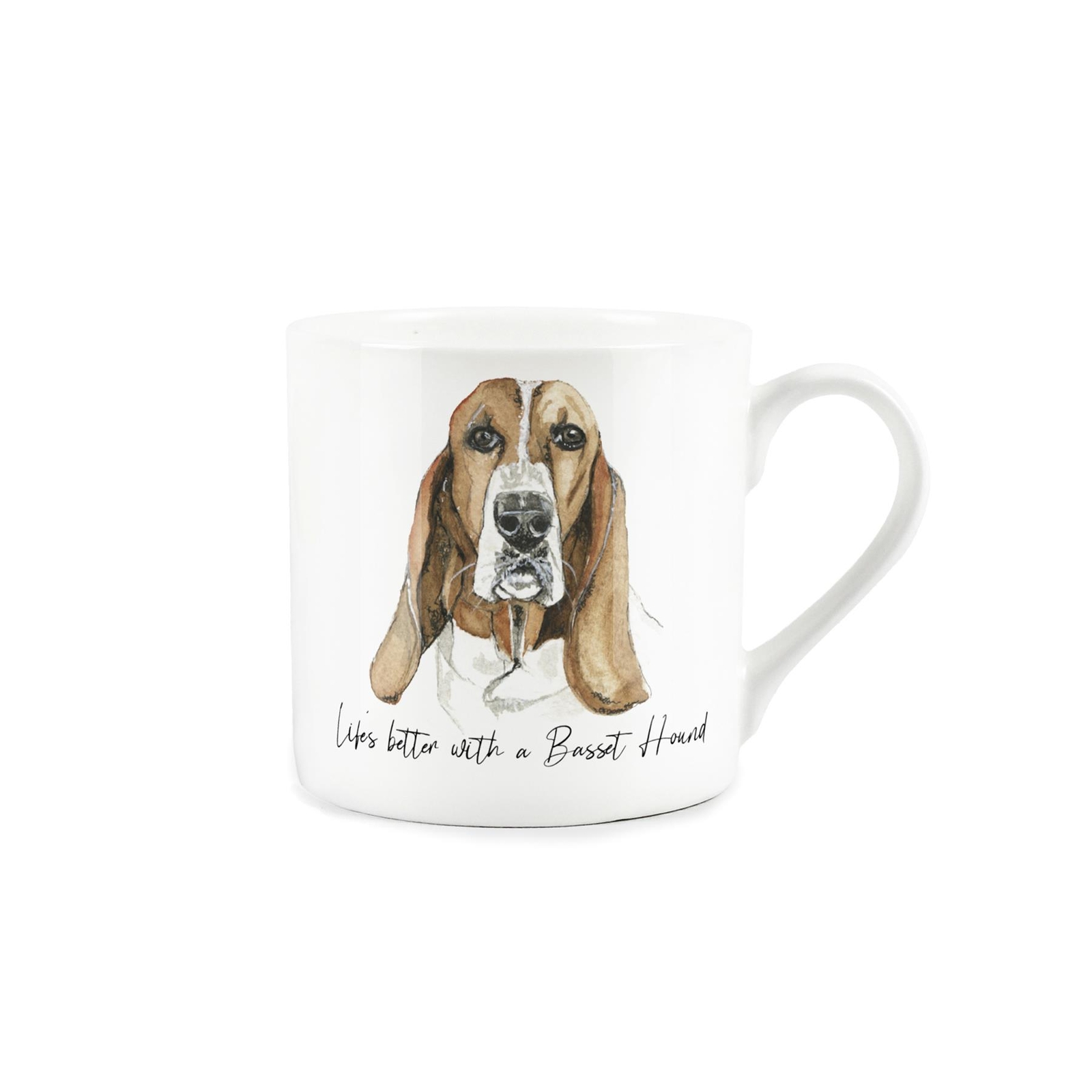 Basset Hound Mug - Bone China Tea/Coffee Cup Gift for Dog Lovers