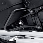 Black Rear Saddlebag Guard Crash Bar For Harley Heritage Classic FLHC FLHCS 18