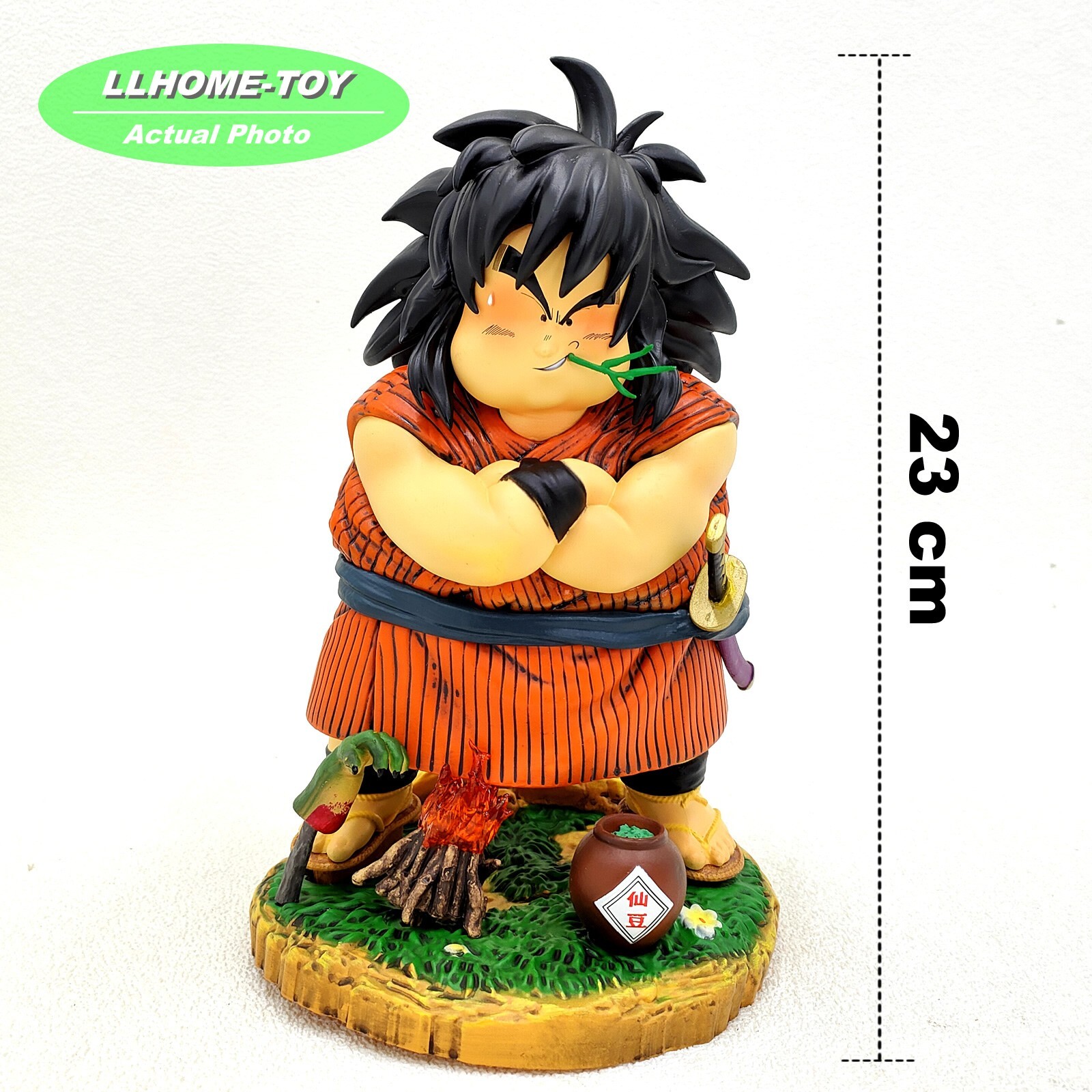 Anime Dragon Ball Z Yajirobe Karin Tower Samurai SENZU BEAN Figure Statue Gift