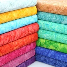 Bali Batik Blend in  Premium Cotton  Blend in Patchwork Craft Fabric 15 Colours