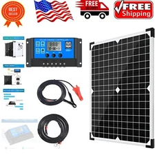 20W Monocrystalline Solar Panel Kit with 10A Charge Controller for Off-Grid Use