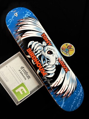 RARE SIGNED Tony Hawk Spiral Falcon COA Birdhouse Skateboard Deck