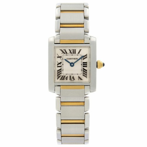 CARTIER Tank Anglaze SM W5310036 Silver Dial Quartz Ladies  display picture 3