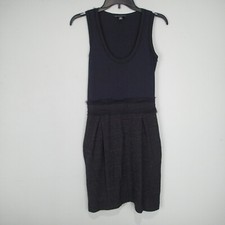 Banana Republic 2 black Dress sleeveless stretch pockets 