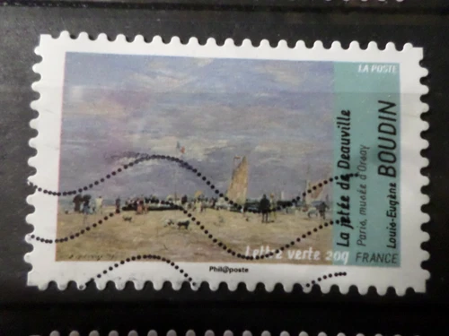 France 2013, Self-Adhesive Stamp 836, Art Painting Boudin Canceled, VF Stamp