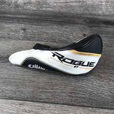 Callaway Rogue ST Rescue Hybrid Headcover Only Golf Head Cover Black White Gold