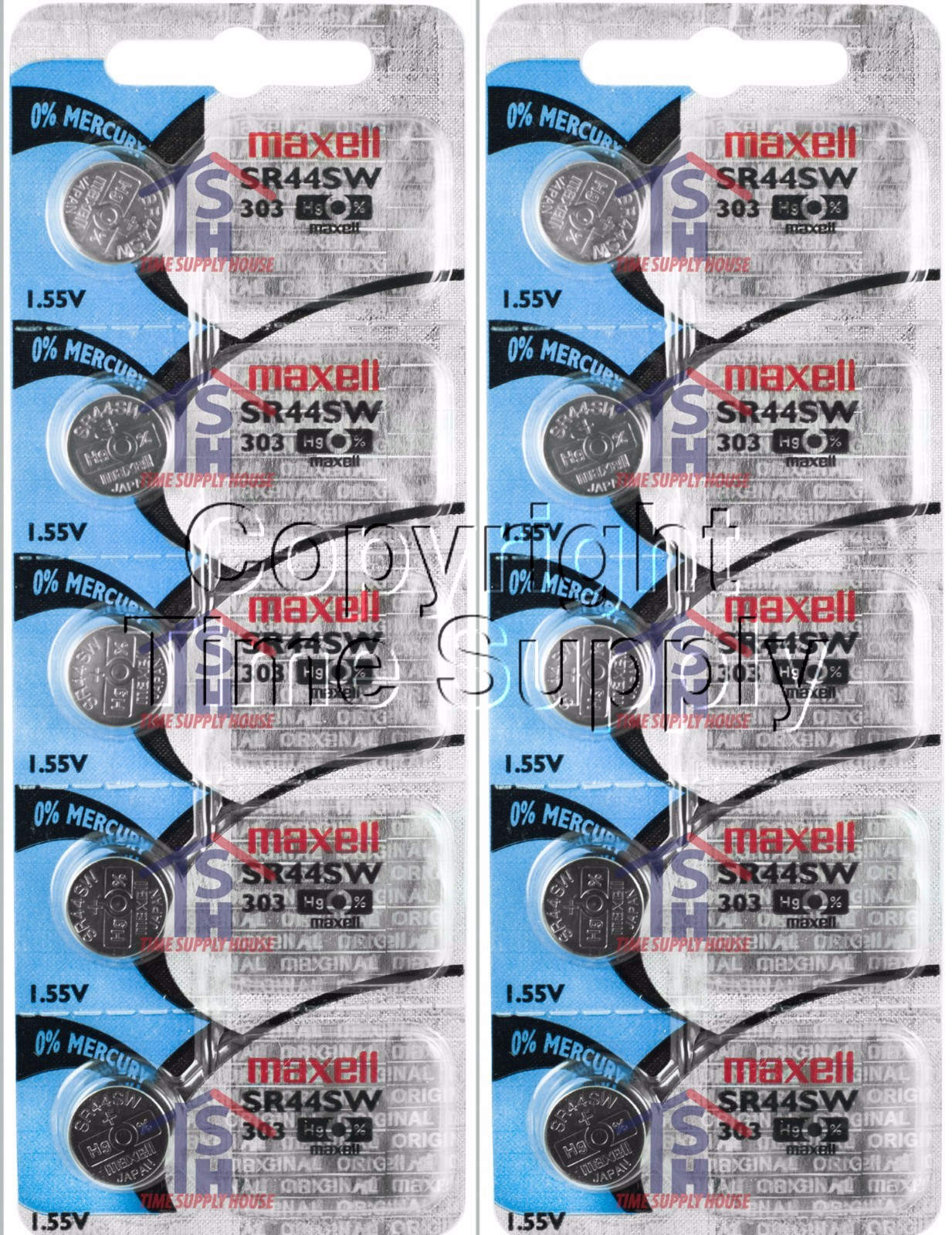 BATTERIA PILA ALL'OSSIDO DI ARGENTO 303-357 SR44SW SR44 OTOLOGI TERMOMETRI - Foto 2