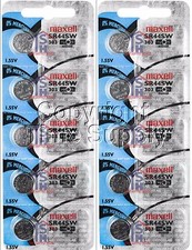 Maxell 303 SR44SW D303 SR44 V521 Battery 0 Mercury 10 PC