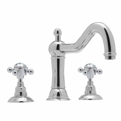 Rohl Acqui Roman Tub Faucet w/ Swarovski Crystal Handles Polished Chrome Finish
