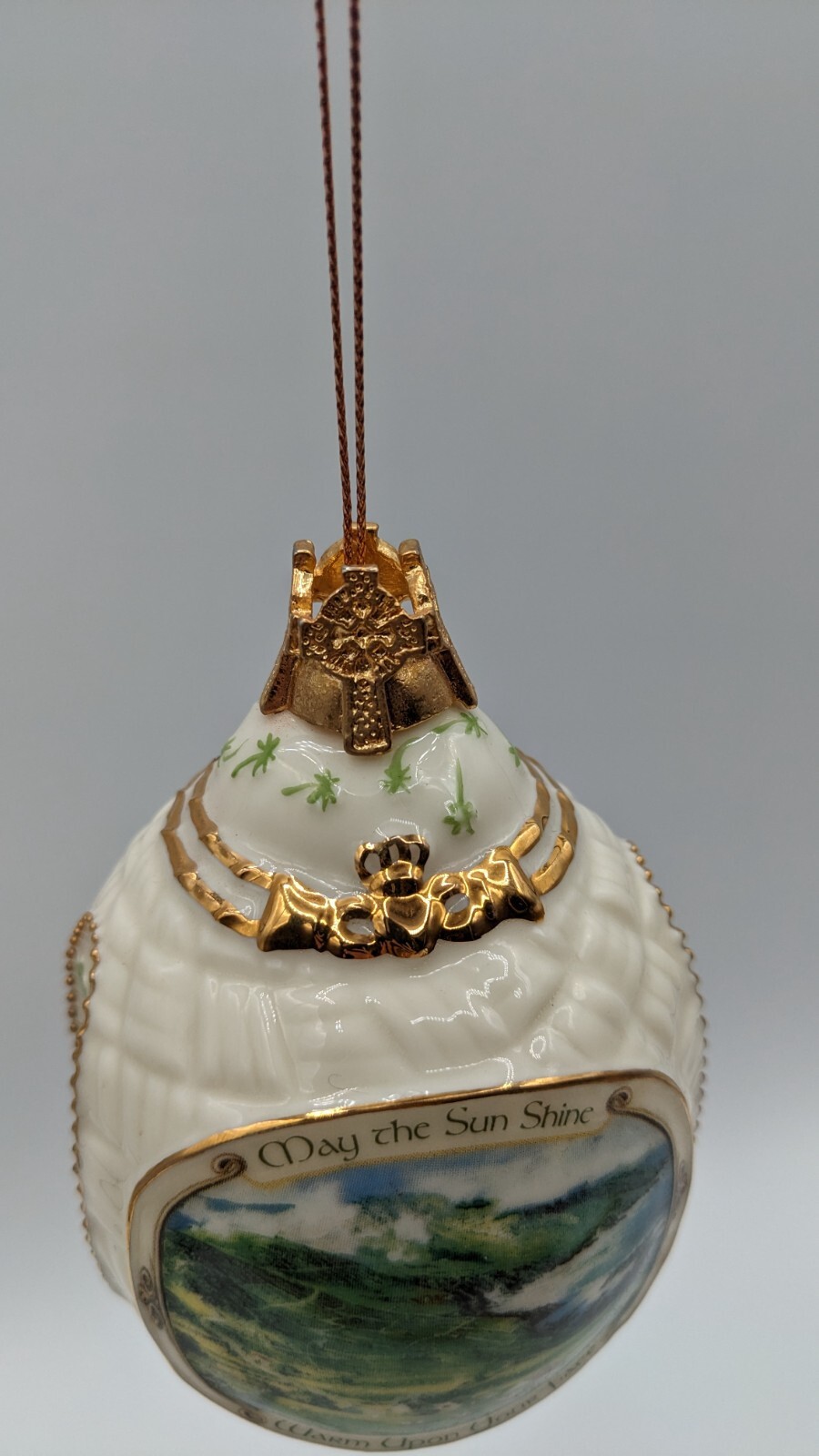 1999 The Bradford Exchange Irish Blessings Heirloom 5" Porcelain Ornament Sun - Picture 4 of 8