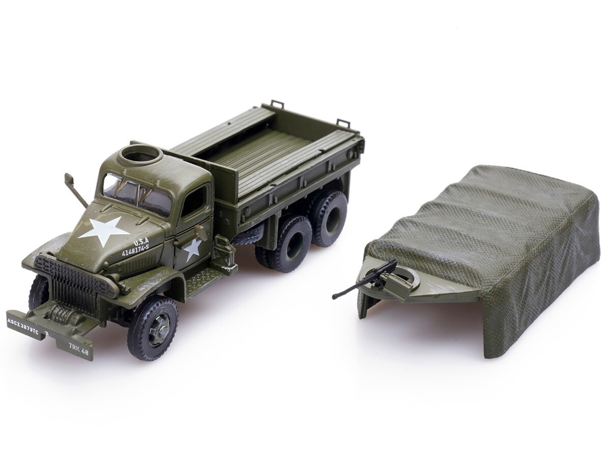 Legion GMC CCKW 353 Truck W/Mounted Gun US Army WwII 1/72 Diecast