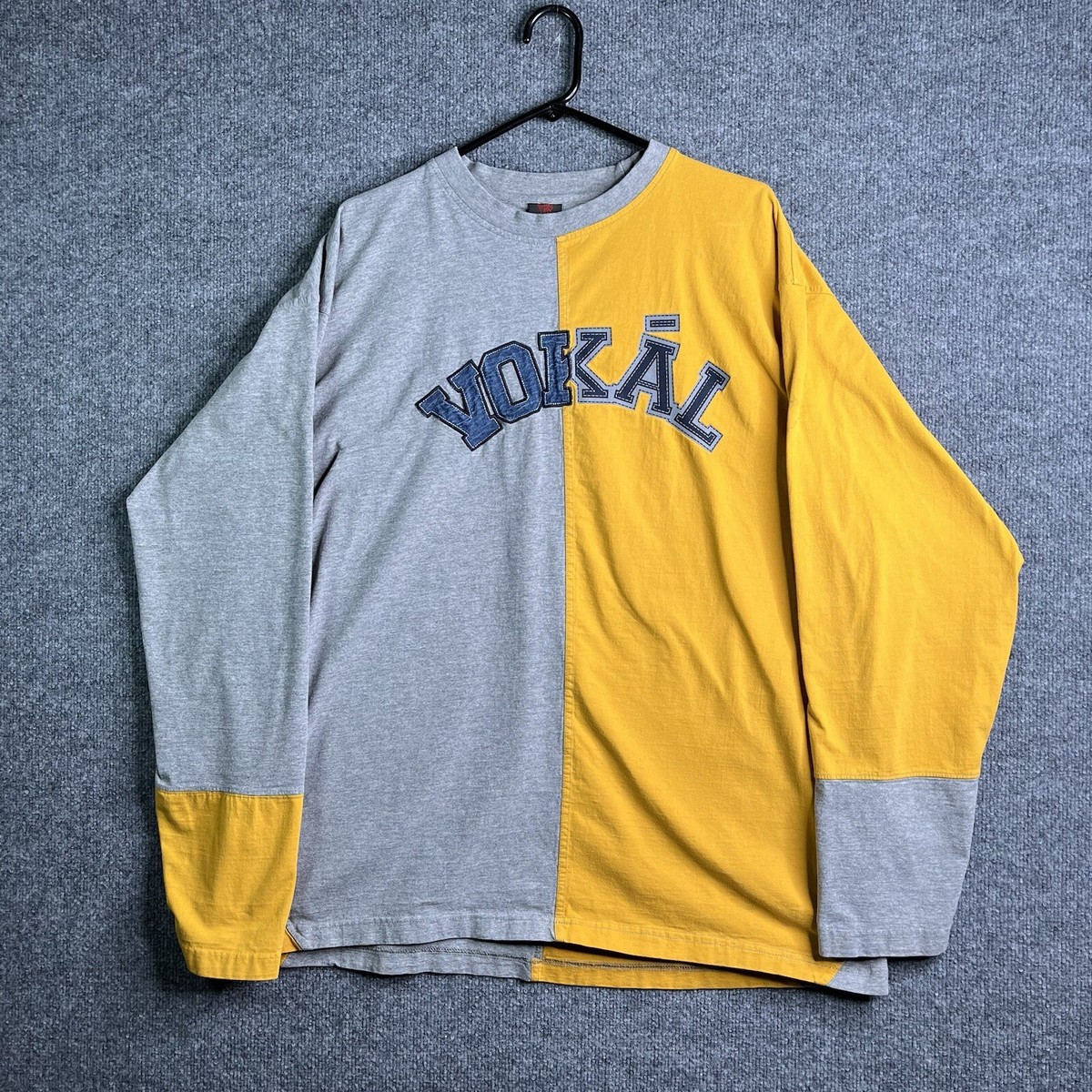 VOKAL ゲームシャツ ユニフォーム NELLY ネリー 00s HIPHOP Vokal Nelly Hip Hop Y2K 2000s Oversized Thick Navy Cotton