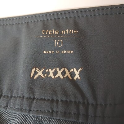Jupe Courte De Sport Title Nine – Femme Taille 10 – Gris Stretch – Poches, Zip, Athleisure
