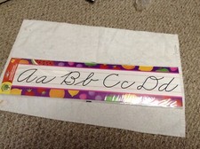 NEW Teaching Tree School Alphabet Wall Border Approx. 5.5" Wide x 13.70' Long