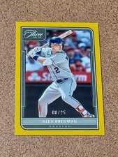 ALEX BREGMAN 2022 PANINI THREE AND TWO GOLD CARD 95.#8/25.