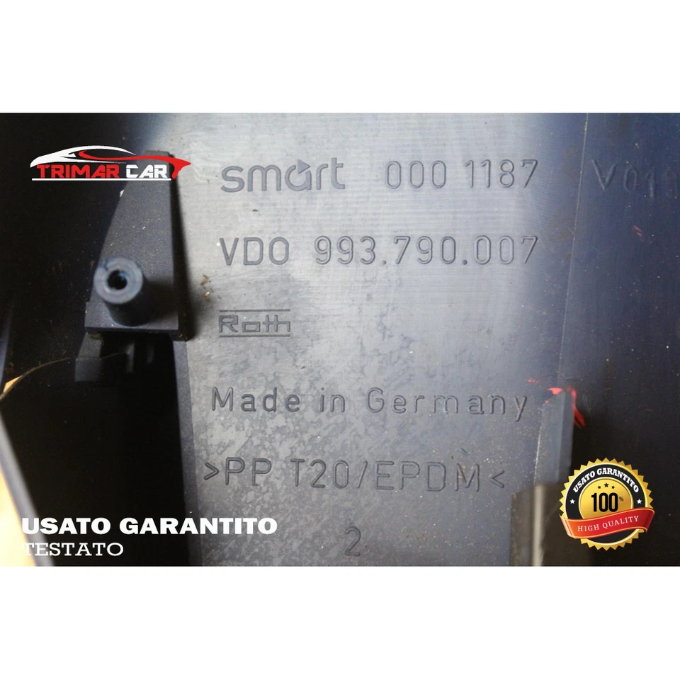 110008872005 SMART CITY-COUPE ODOMETER INSTRUMENT CLUSTER (450)(98-04) 0.8 - Image 3 of 3