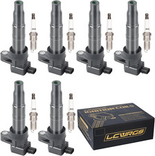 Set of 6 Ignition Coil Pack Spark Plugs for Hyundai Sonata Santa Fe Azera