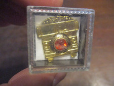 HAMILTON HEIGHTS BUS DRIVER SCHOOL ROUTE AWARD RED RUBY STONE & PRESENTATION BOX