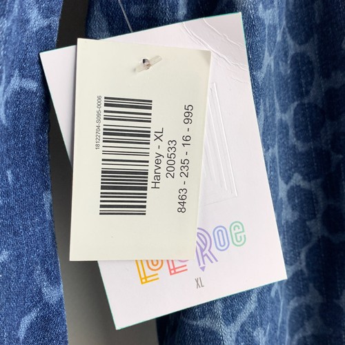 Chaqueta Vaquera Lularoe Diseño Estampado Lavado Med Cuello Botones Bolsillos Talla XL NUEVA - Imagen 12 de 13