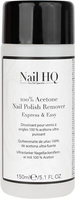 ‎NAIL HQ Nail HQ 100% Acetone Nail Polish Remover,150ml,Express & Easy,Free Delivery 🚚