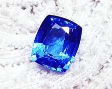 Cushion Natural Blue Sapphire 8 To 10 Ct Certified Loose Gemstone Ring Size H231