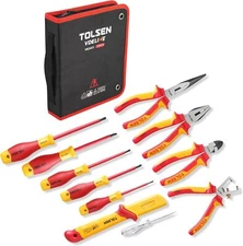 11-Piece VDE Insulated Set 1000V Insulated Electrician Tool Set with Insula