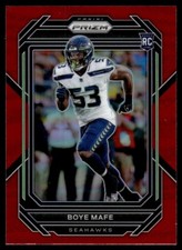 Boye Mafe Rookie RED CASE HIT 2022 Panini Prizm Football #386 Card