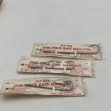 3 VTG 2 Size 1 Jay-Bee Tackle Co. Bait Harness Made in USA NIP Stainless NOS