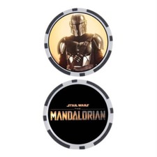 MANDO / STAR WARS - EL MANDALORIANO - FICHA DE PÓKER - MARCADOR DE BOLA