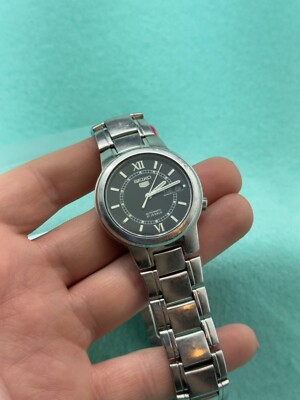 Vintage SEIKO 4 7S26-02N0 21J Automatic Black Dial Watch Japan