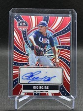 Gio Rojas 2026 Panini USA Stars & Stripes Prizm RED DISCO Auto 18/25 #NTS-GR