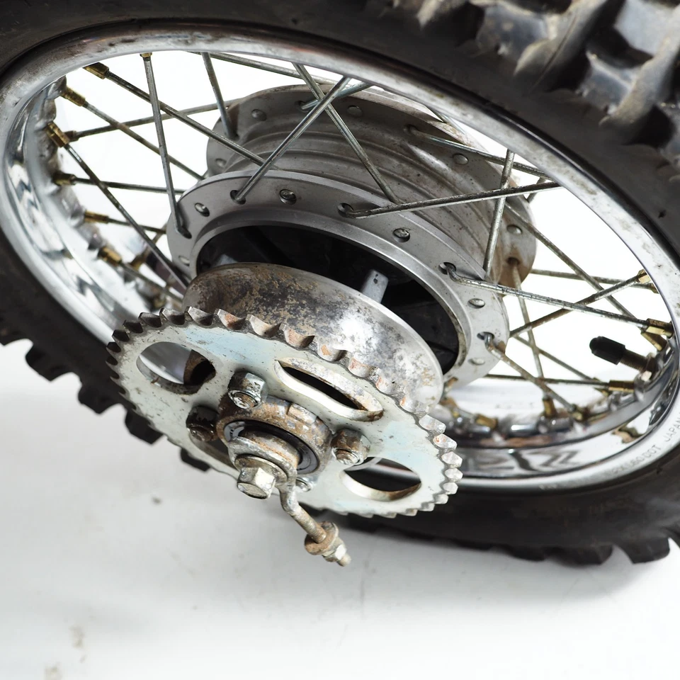 Hinterradfelge für Kawasaki KLX 110 Baujahr 1999 mit Bremse und Achse - Bild 4 von 4