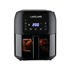 Lakeland 27537 Slimline Air Fryer Low Fat Healthy Cooking Fryer 8L 1700w Black
