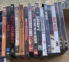 Lot Of 15 Dvd Movies. Action Movies Used Very Good Condition.