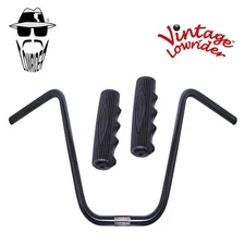 Original Lowrider 13" 22.2 D Handlebar Black 212 120mm Grips Solid/Black