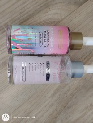 New Global Beauty Rose Quartz Shimmering Facial Serum 1.7 Oz