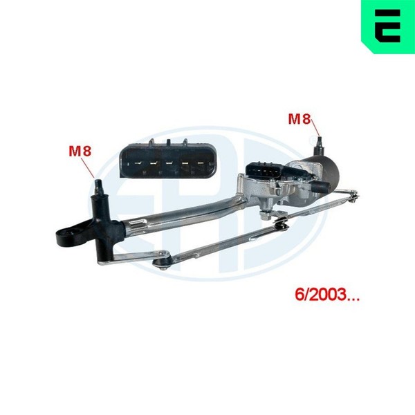 Scheibenreinigungsanlage ERA 460024A FüR Punto Fiat 12V 40W 16V 188 233 235 253-image