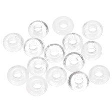 15pcs Natural Stone Beads 5x10mm Large Hole Craft Beads, Clear Quartz