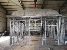 BEAUTIFUL VICTORIAN STYLE GALVANIZED STEEL OUTDOOR PAVILLION - GAZEBO -TMB21