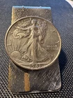 1943  Walking Liberty Half Dollar Money Clip US 50c Silver Coin