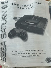 CLEAN Sega Saturn Console w/ Controller Original Box Sampler Cds & 1 of 2 Cords