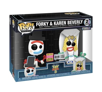 Funko Pop Toy Story 5 Forky & Karen Beverly LE3500 Neu/OVP - Bild 1 von 3
