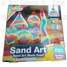Creative Kids Glow-in-The-Dark Super Sand Art Kit - DIY Craft Set - Ages 6+