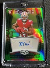 2025 Panini Certified Green Rookie Auto #RSI-MWS Mykel Williams 23/25 49ers RC
