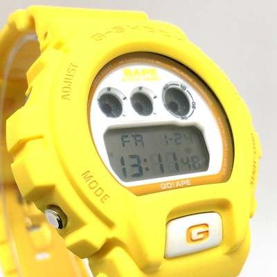 A BATHING APE G-Shock DW-6900 Yellow Wristwatch | eBay